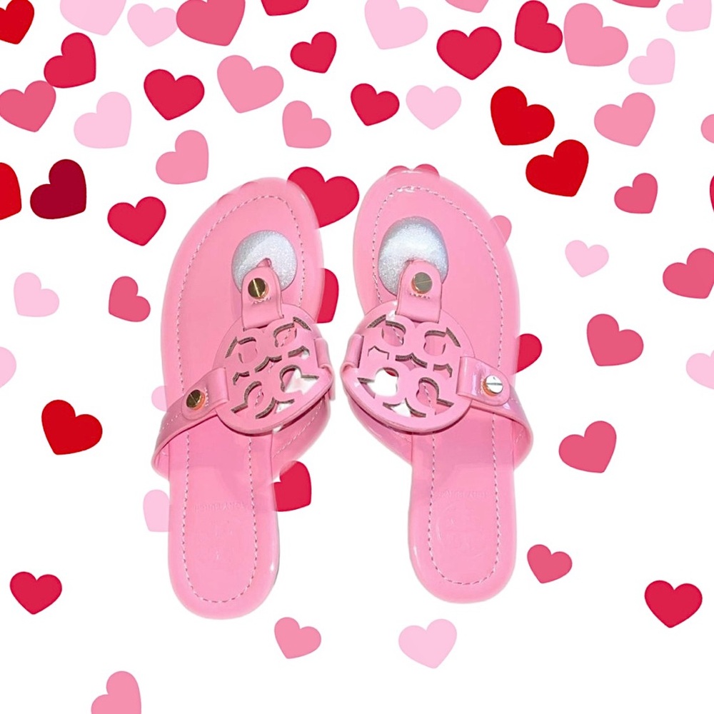 Tory Burch pink Miller sandals 🆕 Valentine’s Day Spring Easter Size 5